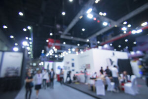 out of focus trade show