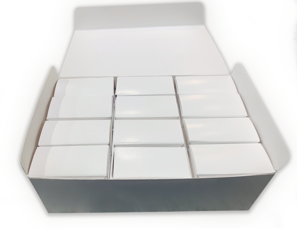 Large box with 12 mini boxes on the top layer within