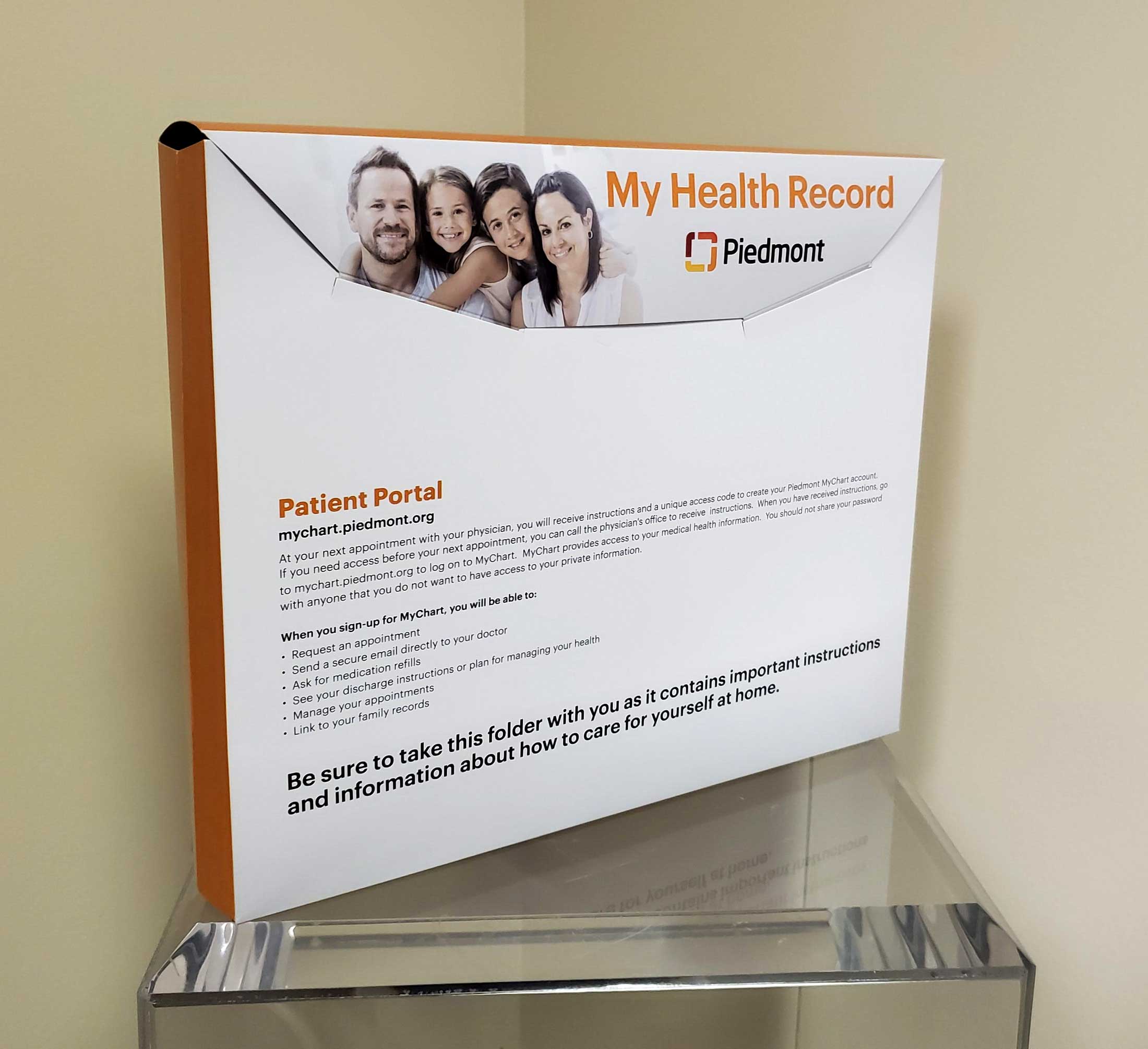 "My Health Record" sign