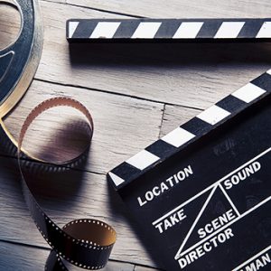 Clapboard and film