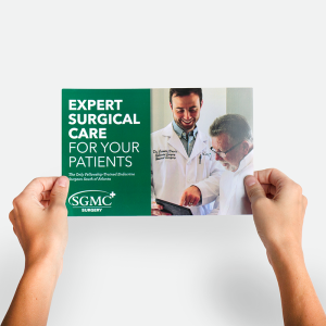 "Expert Surgical Care" direct mail