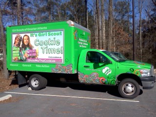 Girl Scounts vehicle wrap