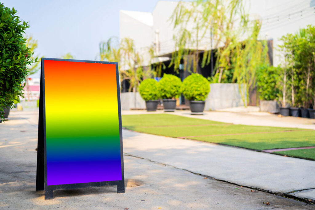 Best Color to Use on a Sidewalk Sign