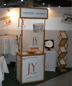 JY textiles booth