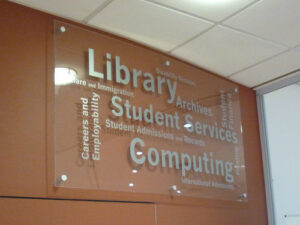 acrylic sign