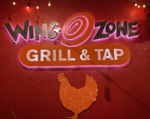 Wing Zone Grill & Tap Sign