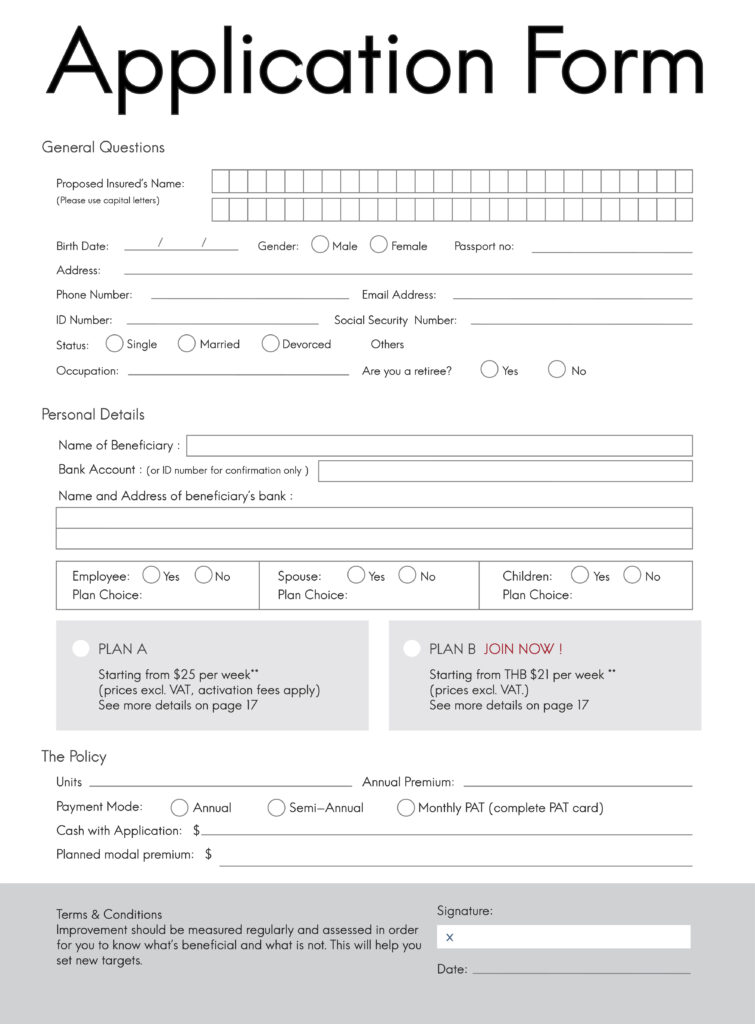 application form