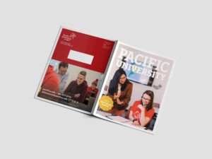 university printed brochure